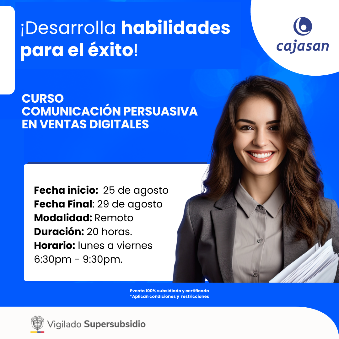 CURSO COMUNICACIÓN PERSUASIVA EN VENTAS DIGITALES