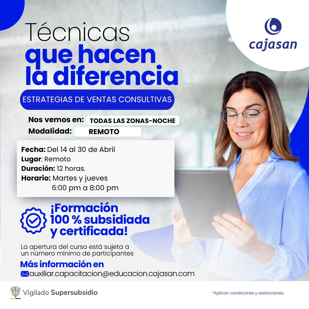 TALLER ESTRATEGIAS DE VENTAS CONSULTIVAS