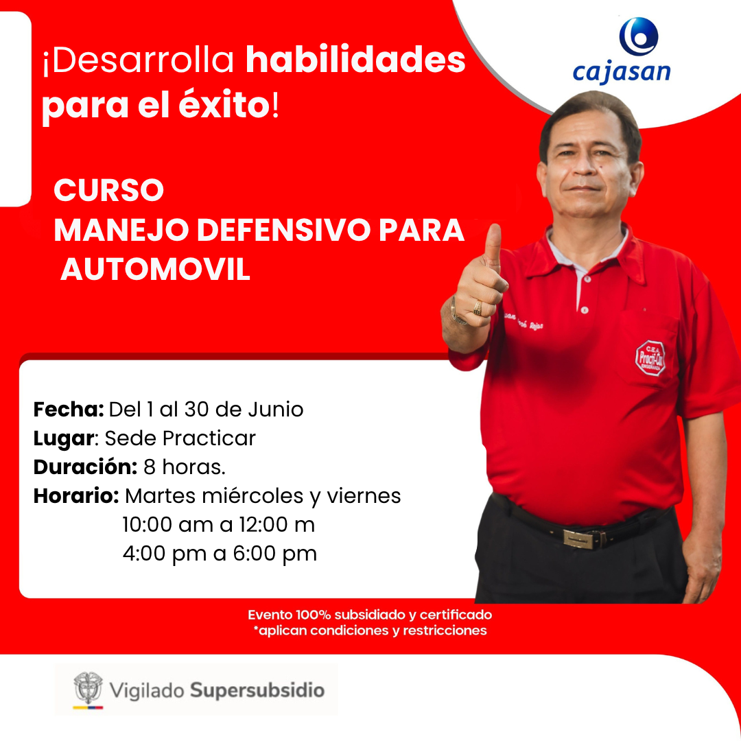 CURSO MANEJO DEFENSIVO PARA AUTOMOVIL