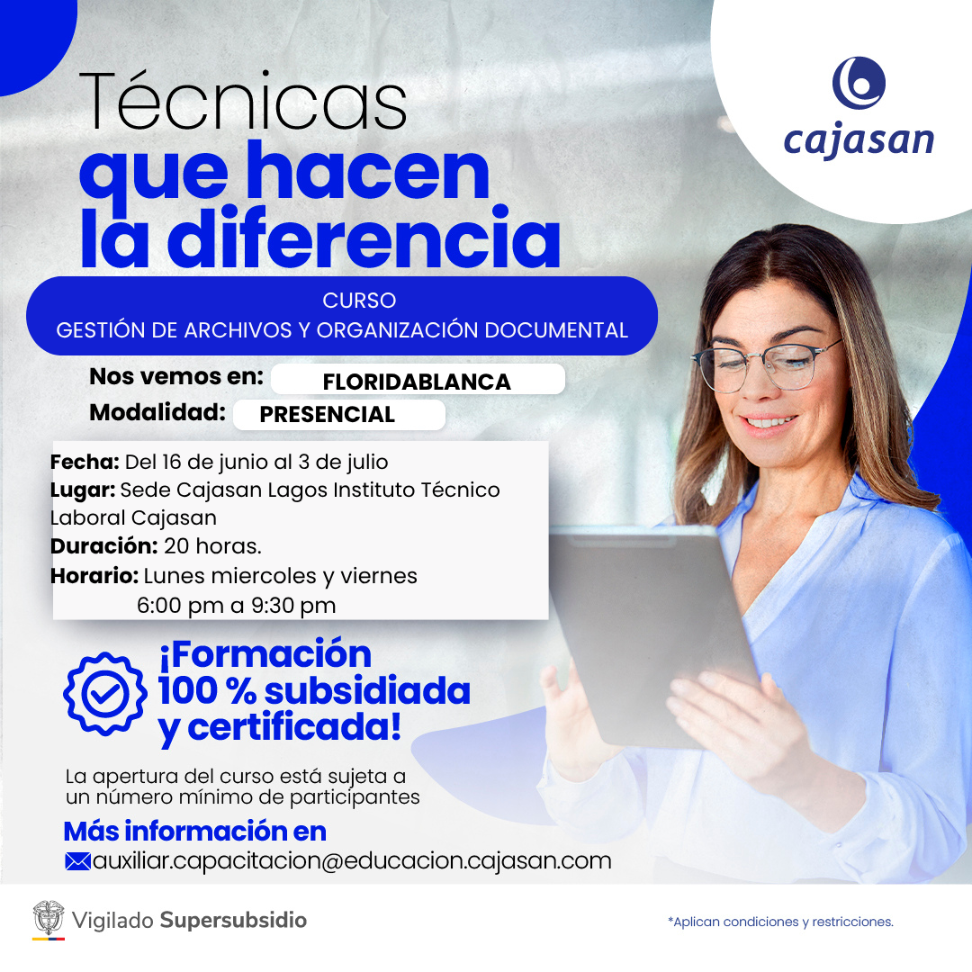 CURSO GESTIÓN DE ARCHIVOS Y ORGANIZACIÓN DOCUMENTAL