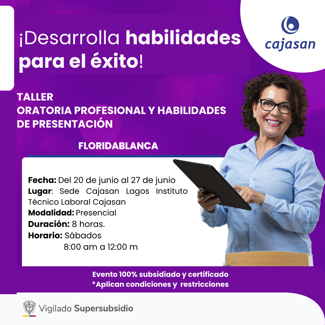 TALLER ORATORIA PROFESIONAL Y HABILIDADES DE PRESENTACIÓN