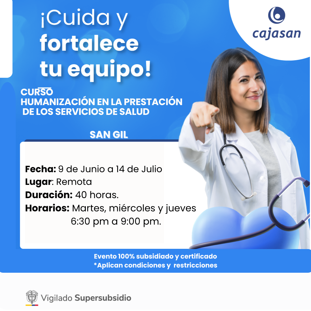 CURSO HUMANIZACIÓN EN LA PRESTACIÓN DE LOS SERVICIOS DE SALUD-RESOLUCIÓN 3100 DE 2019 