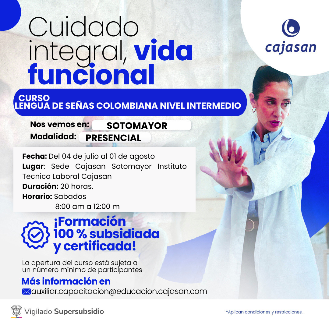 CURSO LENGUA DE SEÑAS COLOMBIANA