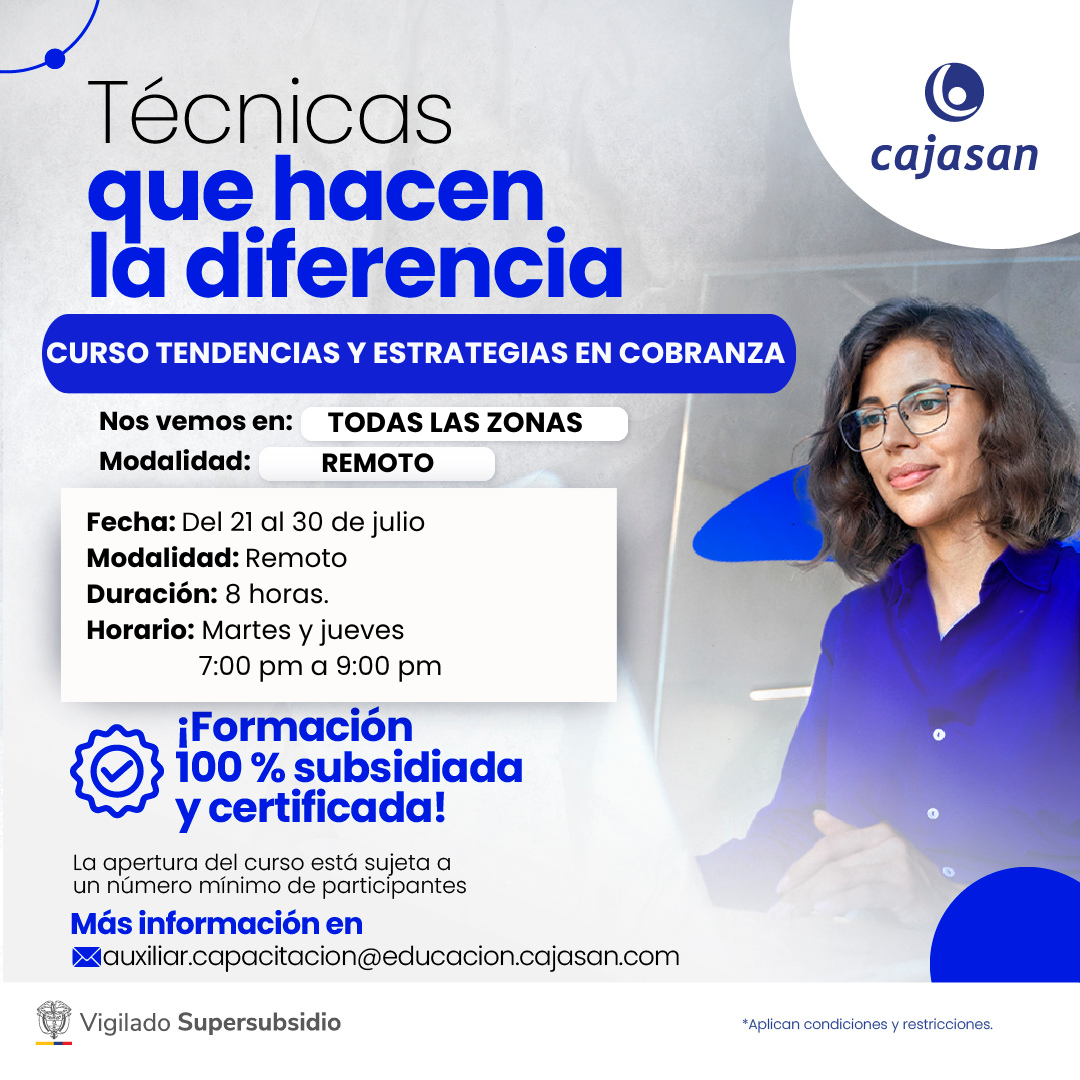 CURSO TENDENCIAS Y ESTRATEGIAS EN COBRANZA