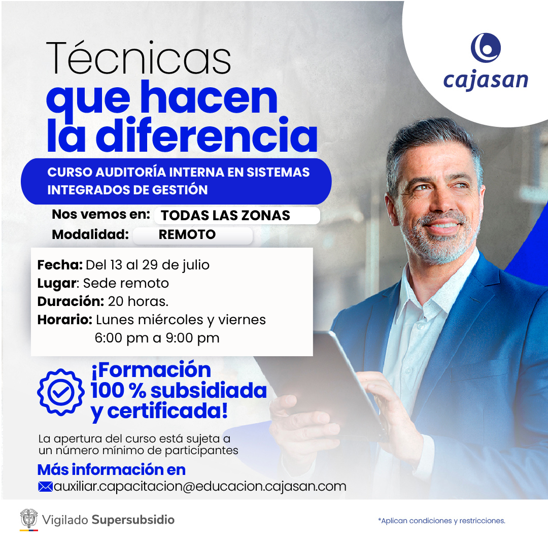 CURSO AUDITORÍA INTERNA EN SISTEMAS INTEGRADOS DE GESTIÓN