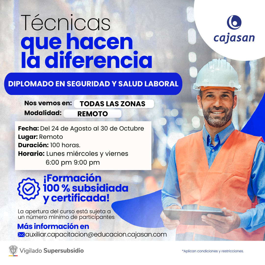DIPLOMADO EN SEGURIDAD Y SALUD LABORAL: INVESTIGACIÓN DE ACCIDENTES Y ENFERMEDADES LABORALES