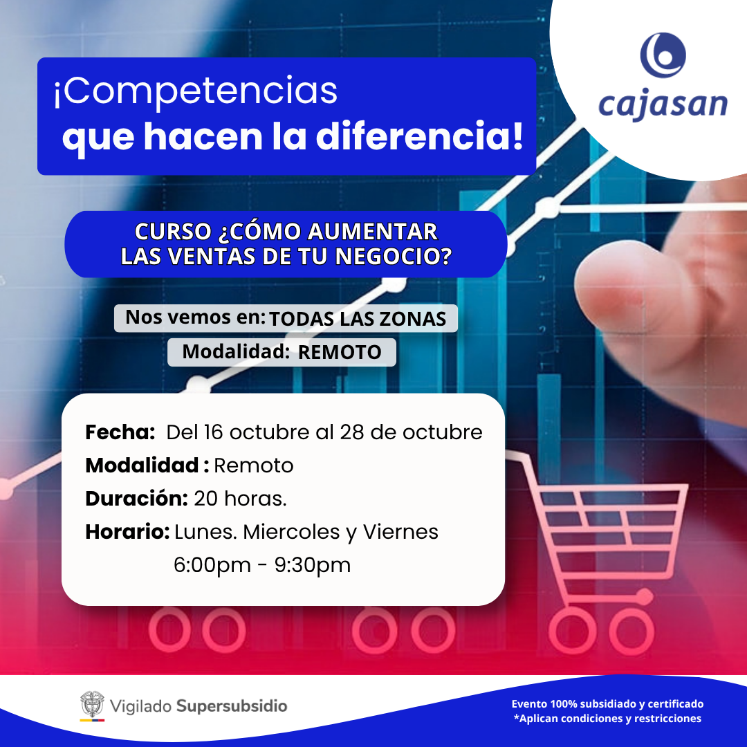 CURSO ¿CÓMO AUMENTAR LAS VENTAS DE TU NEGOCIO?